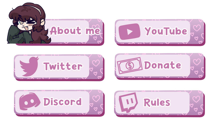 Twitch Buttons $20 each